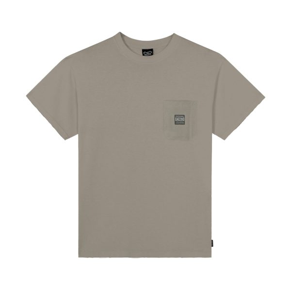 Label Pocket Tee - Sand