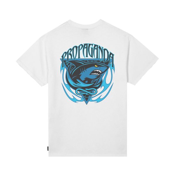 Triangle Shark Tee - White