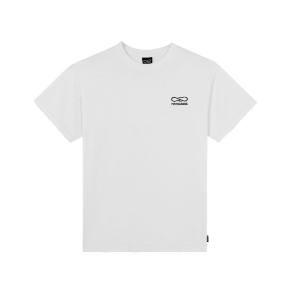 Logo Embroidery Tee - White