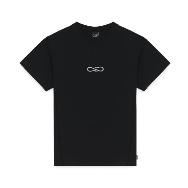 Script Embroidery Tee - Black